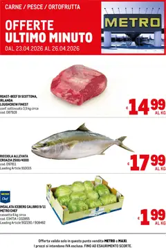 Anteprima del volantino Metro volantino Offerte freschissimi valido a partire dal 23.04.2026