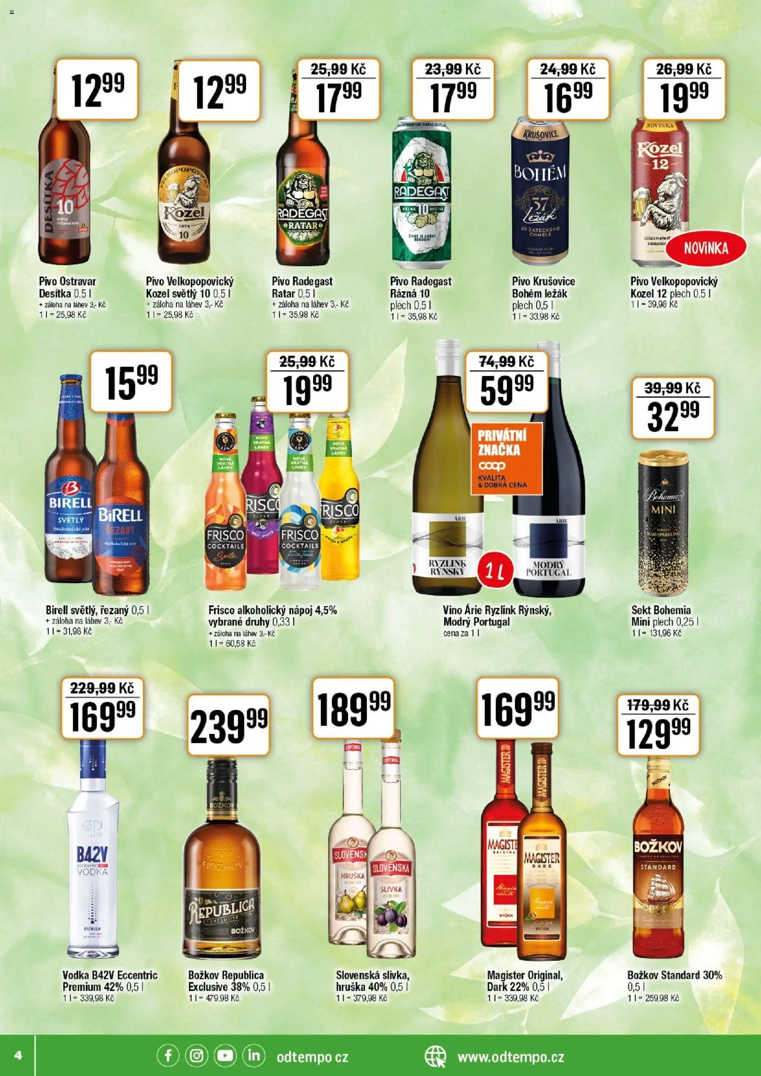 Tempo leták od 08.04.2026 | Strana: 4 | Produkty: Víno, Magister, Plech, Láhev