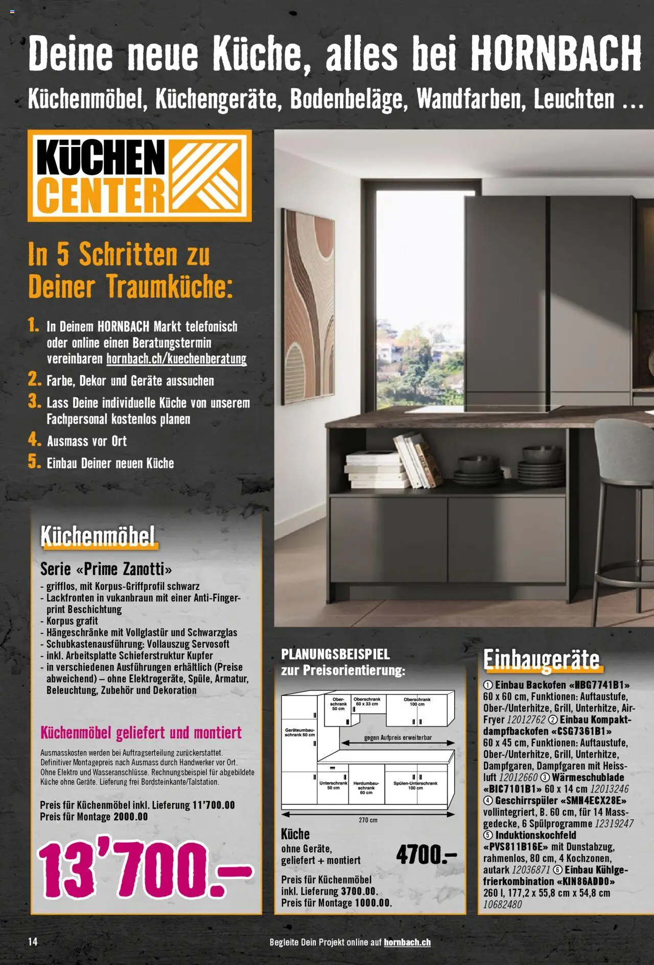 Hornbach Aktionen – gültig ab 15.09.2025 | Seite: 14 | Produkte: Schrank, Unterschrank, Backofen, Geschirrspüler