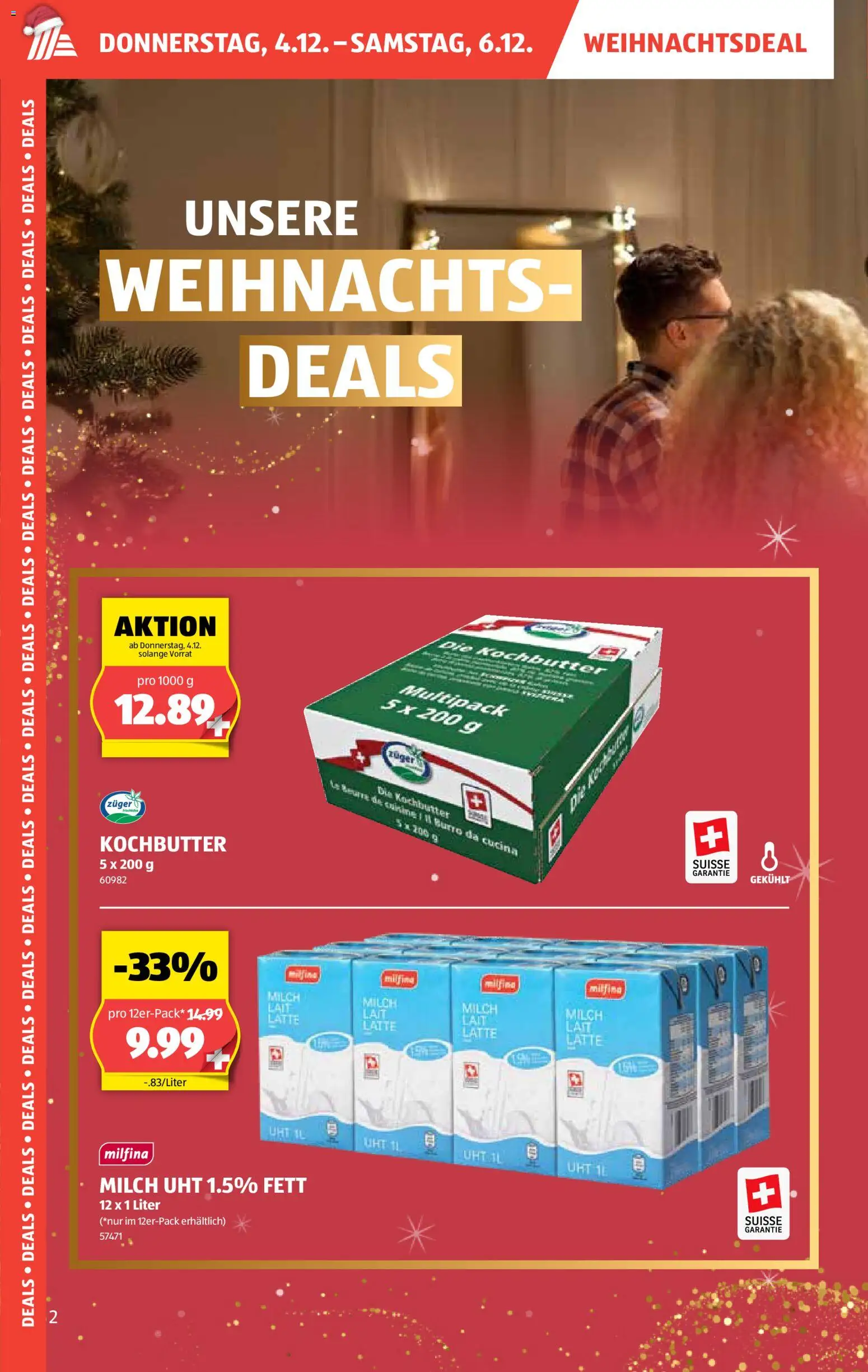 Aldi Aktionen – gültig ab 04.12.2025 | Seite: 3 | Produkte: Milch