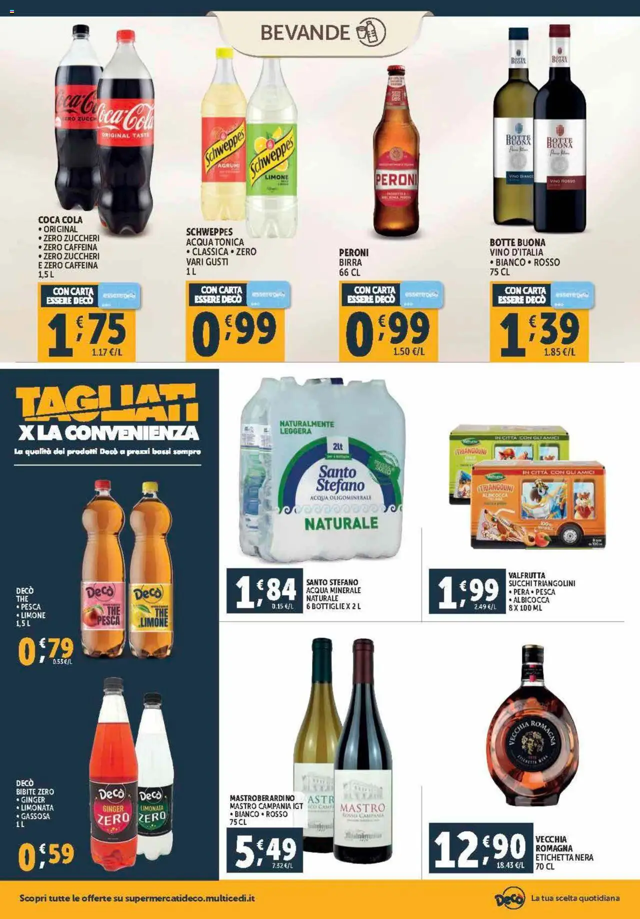 Volantino Decò del 12.09.2025 | Pagina: 14 | Prodotti: Birra, Vino, Pesca, Vino bianco