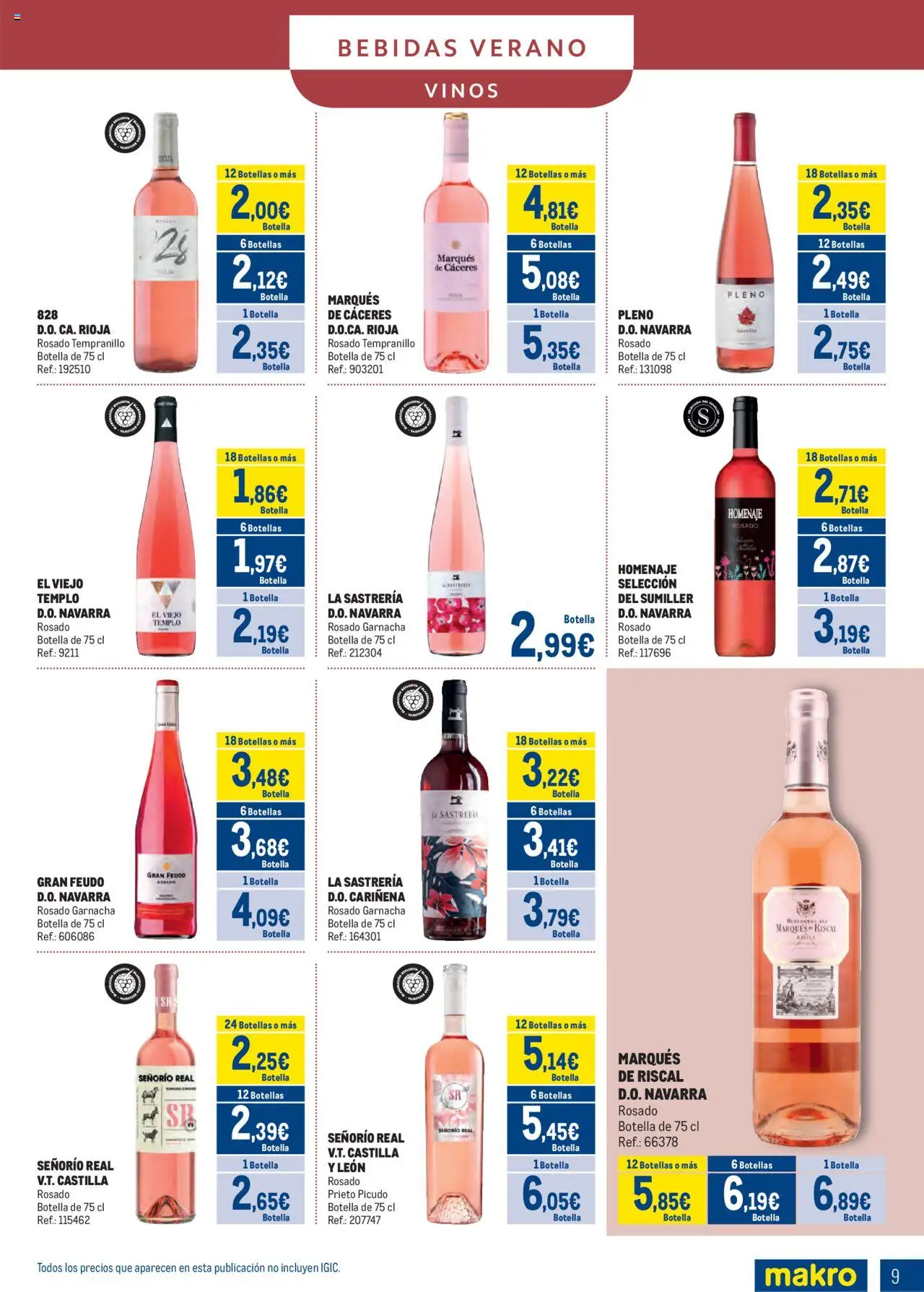 Makro - Bebidas Especial Verano Canarias │ válido desde el 04.08.2025 | Página: 9