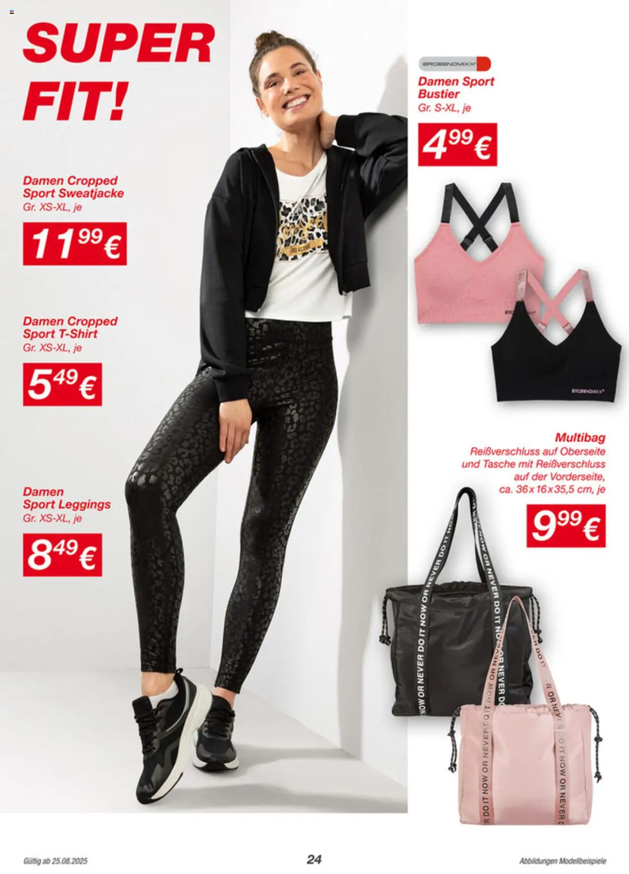 Kik Prospekt aktuell gültig ab 25.08.2025 | Seite: 24 | Produkte: Leggings, Uhr, Tasche