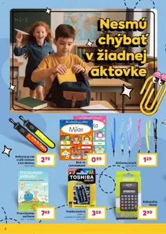 Billa zvoní na školské nákupy │ platný od 30.07.2025 | Strana: 2 | Produkty: Led, Zošit, Kalkulačka