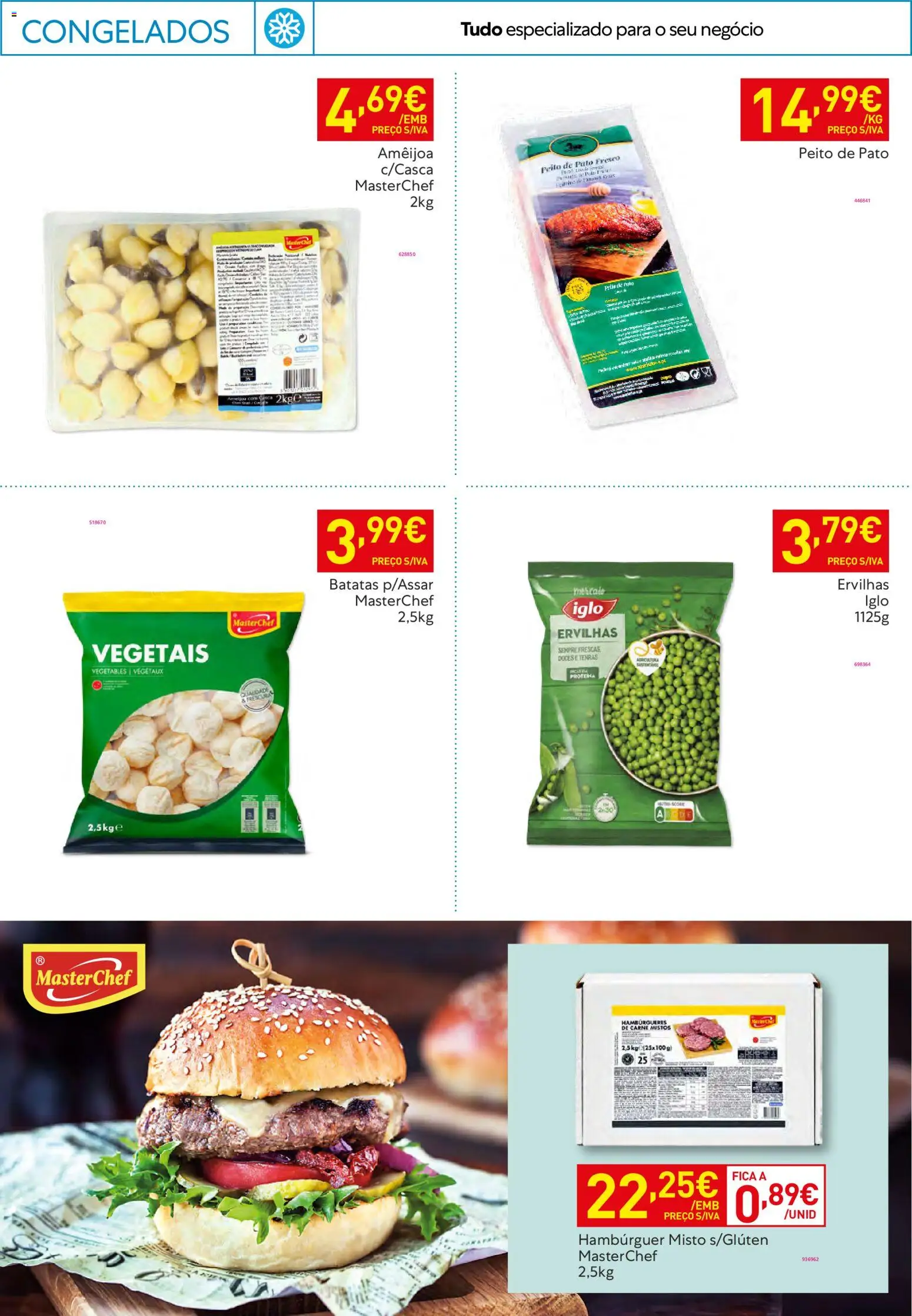 Recheio Horeca │ válido de 17.02.2026 | Página: 19 | Produtos: Hambúrguer, Carne, Doces