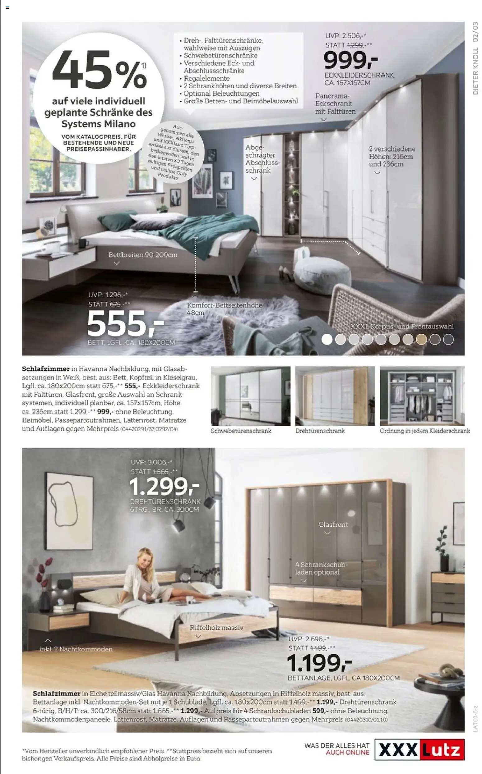 XXXLutz Marken-Neuheiten gültig ab 24.02.2026 | Seite: 3 | Produkte: Matratze, Kleiderschrank, Schrank