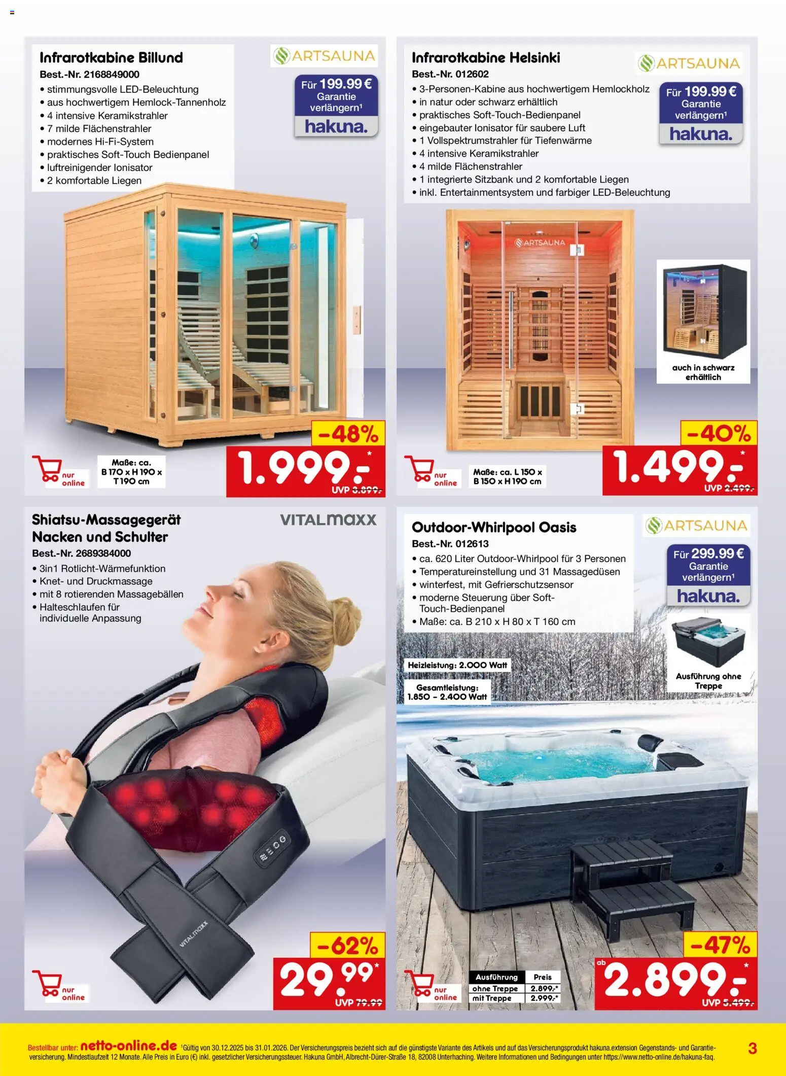 Netto Marken-Discount Online-Angebote Januar – gültig ab 01.01.2026 | Seite: 3 | Produkte: Sitzbank