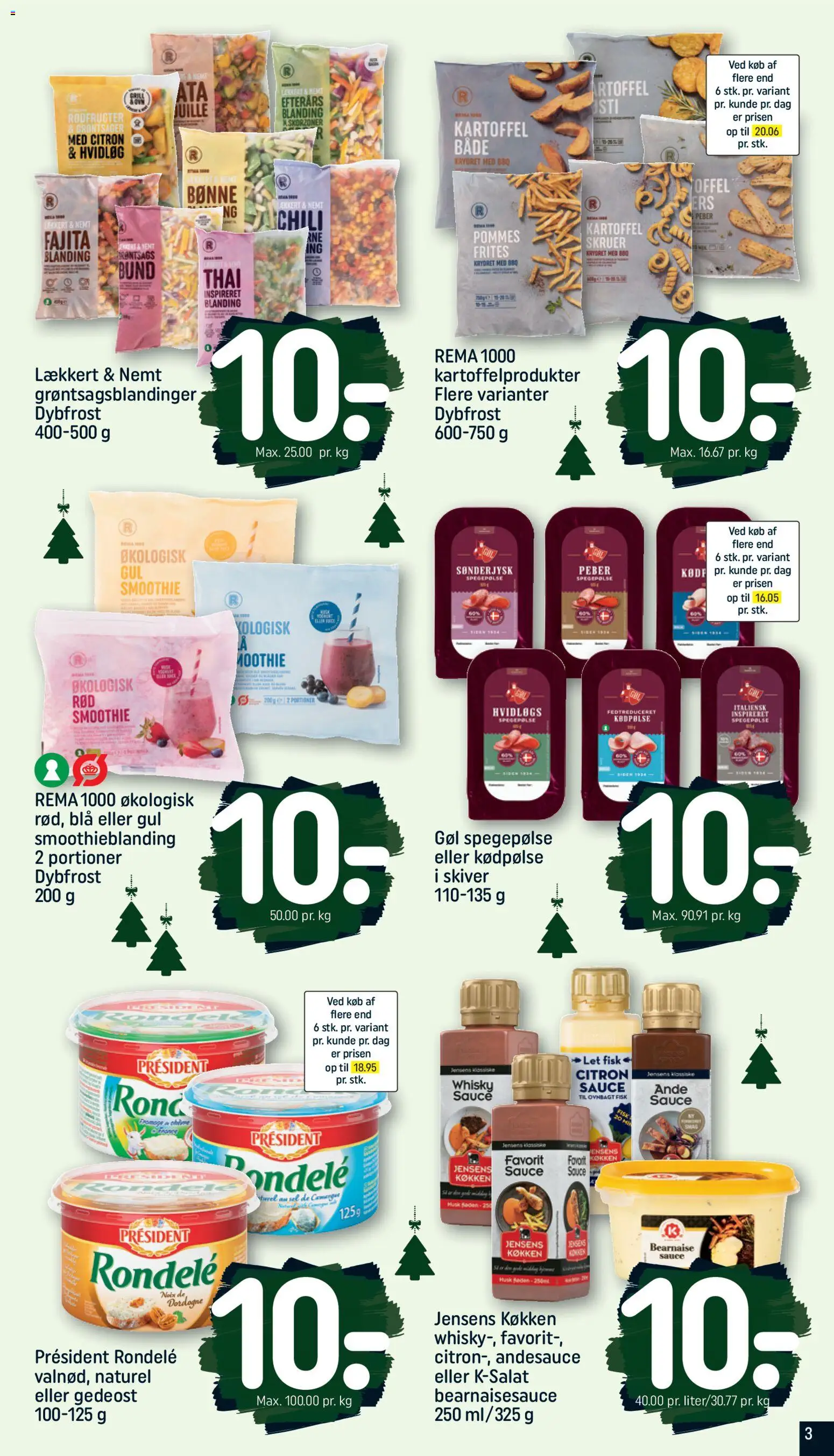 Rema 1000 tilbudsavis – gyldig fra 22.11.2025 | Side: 3 | Produkter: Fisk, Whisky, Hvidløg, Smoothie