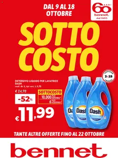 Anteprima del volantino bennet Sottocosto catalogo valido a partire dal 09.10.2025