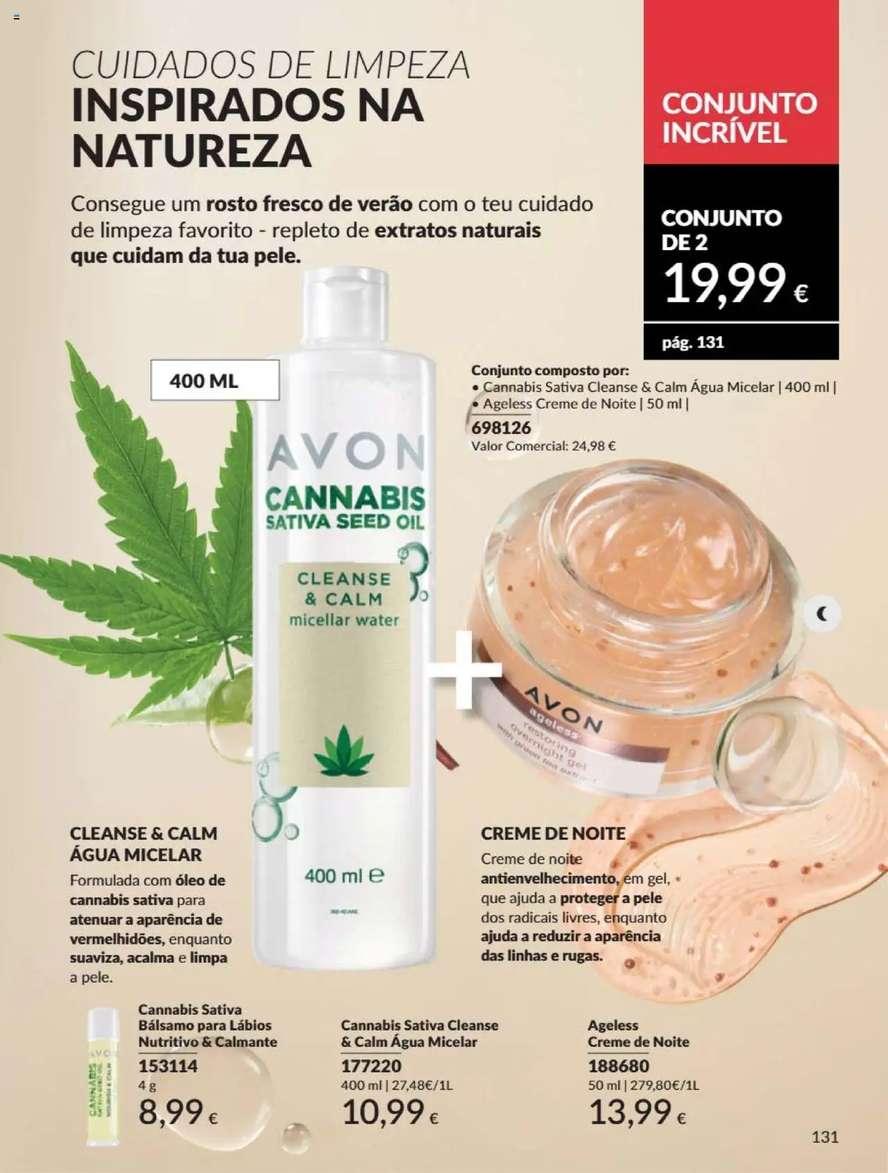 Catálogo Avon Campanha 6 │ válido de 01.06.2025 | Página: 131 | Produtos: Agua, Água micelar, Óleo, Creme