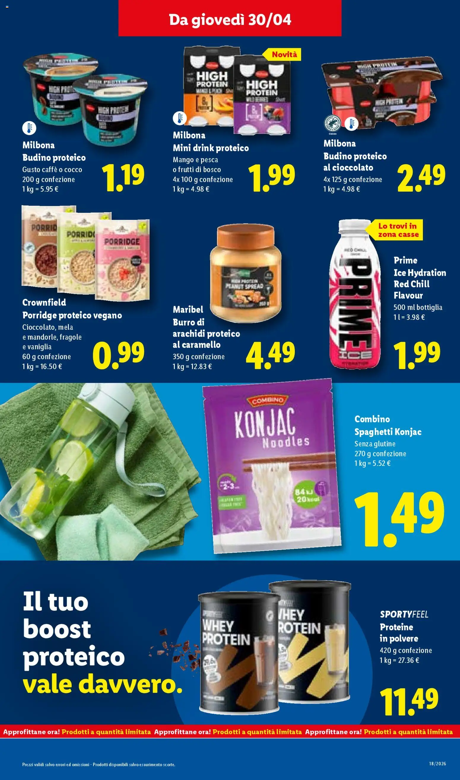 Volantino Lidl del 30.04.2026 | Pagina: 21 | Prodotti: Caffè, Pesca, Cocco, Budino