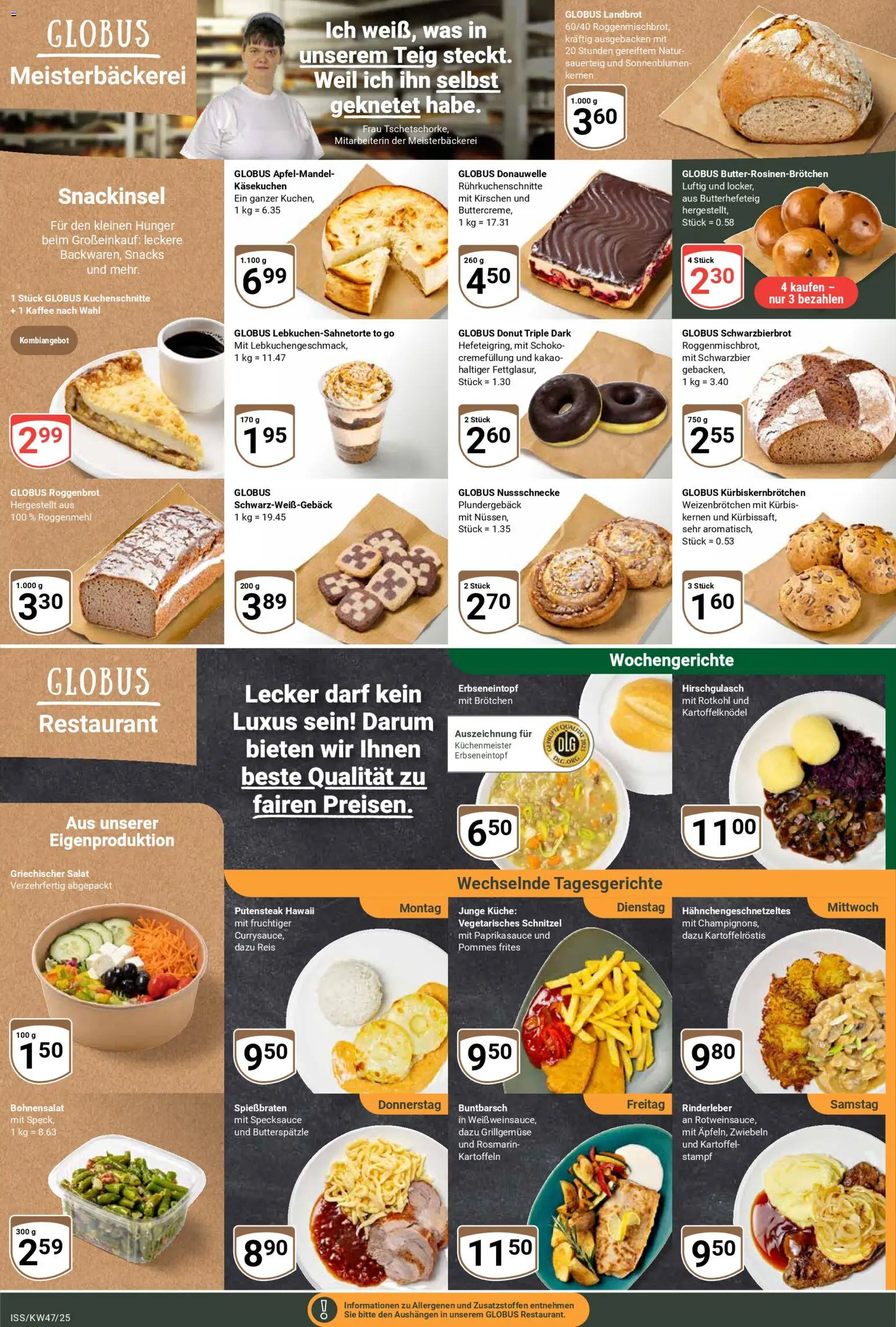 Globus Prospekt 	 – gültig ab 17.11.2025 | Seite: 5 | Produkte: Kaffee, Pommes, Reis, Salat