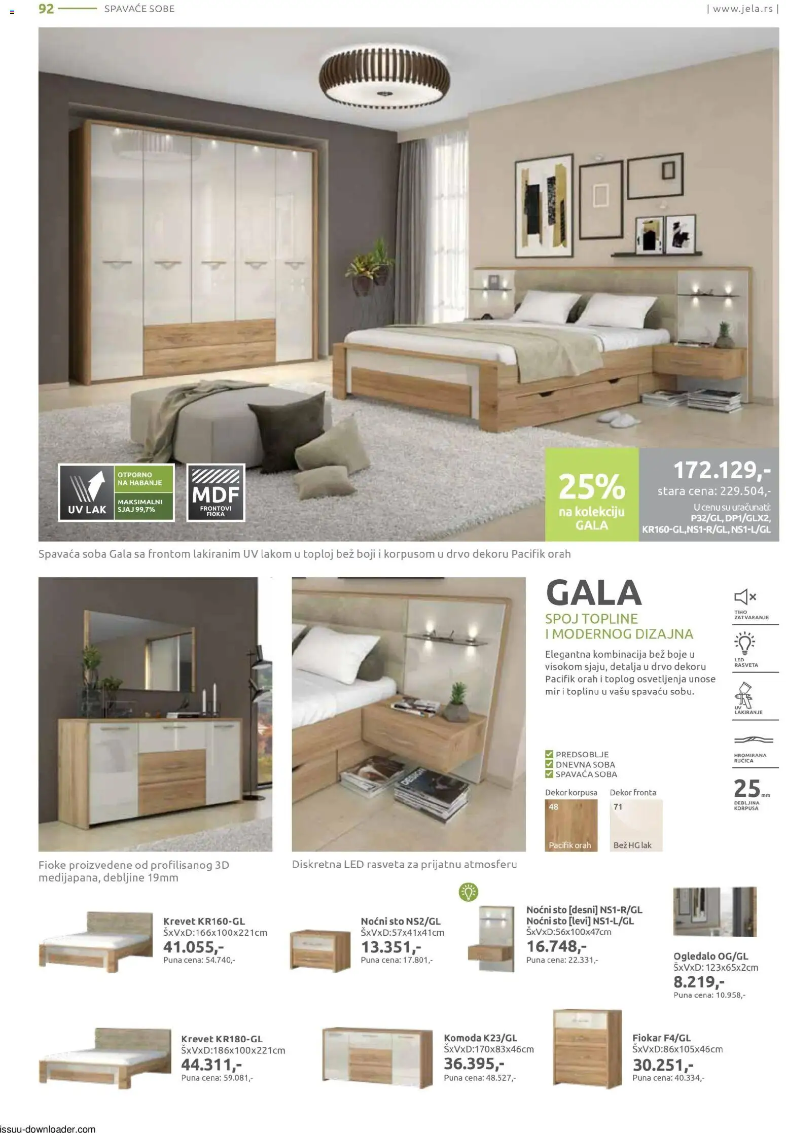 Jela katalog - važi od 09.02.2026 | Strana: 92 | Proizvode: Krevet, Komoda, Ogledalo, Orah