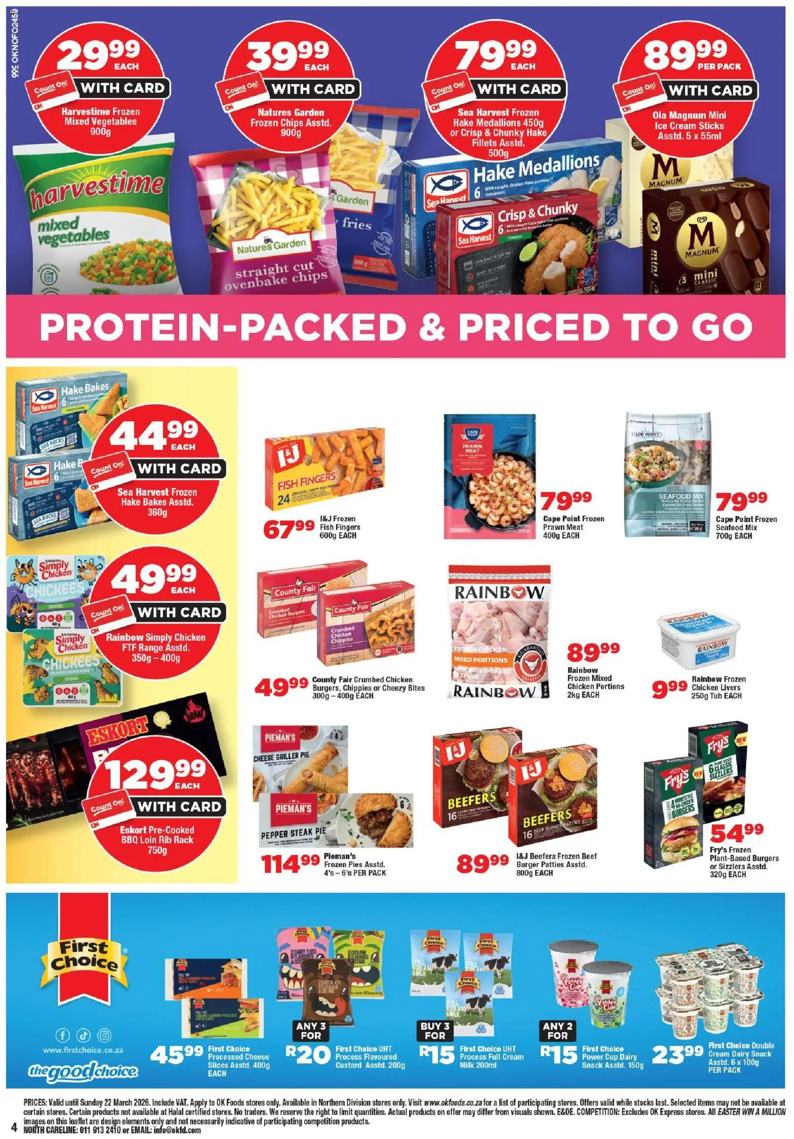 New OK Foods catalogue – valid from 11.03.2026 | Page: 4 | Products: Cheese, Chicken, Cream, Pepper