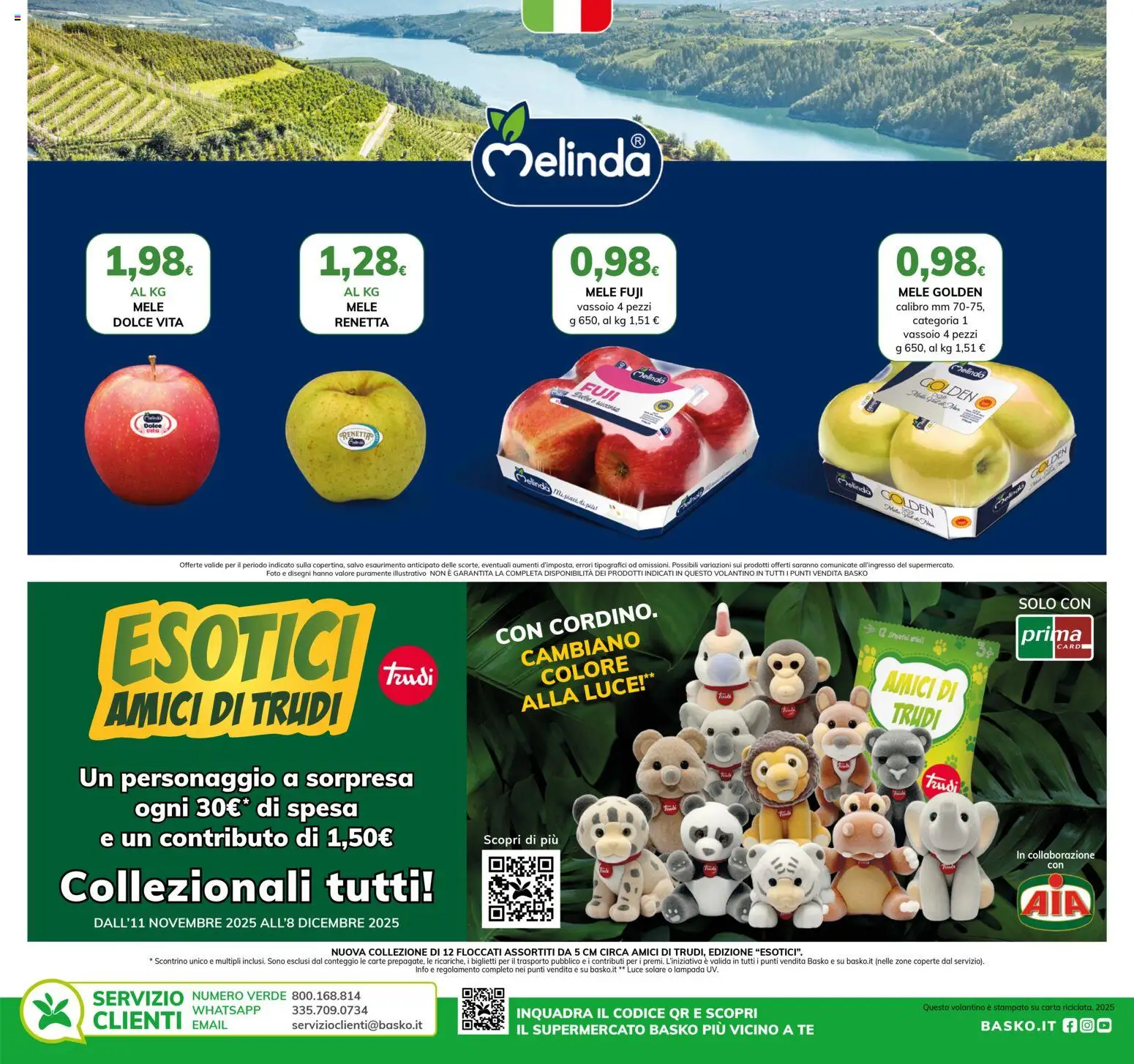 Volantino Basko del 18.11.2025 | Pagina: 4 | Prodotti: Mele, Tè, Vassoio, Lampada