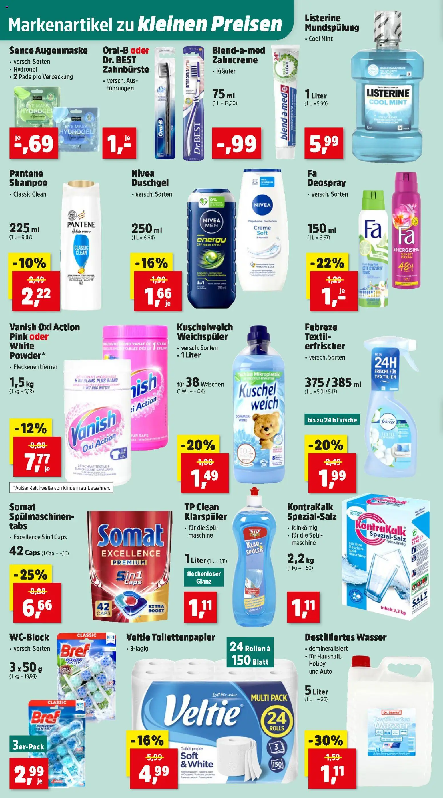 Thomas Philipps Flugblatt gültig ab 02.02.2026 | Seite: 10 | Produkte: Wasser, Shampoo, Duschgel, Weichspüler