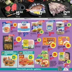 E.leclerc katalog akcije – veljaven od 15.10.2025 | Stran: 7 | Izdelki: Lignji, Kozice, Tuna, Namaz