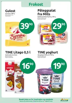 Forhåndsvisning av Gulost, Synnøve, 480 g gyldig fra 14.10.2025 | Side: 12
