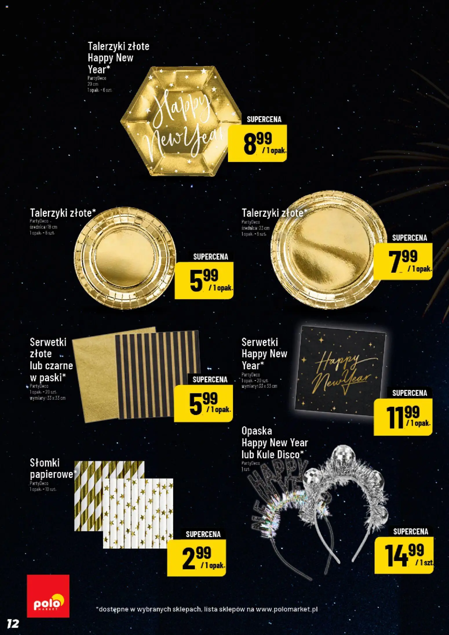 POLOmarket Gazetka - Inspirujący Tydzień od 27.12.2025 | Strona: 12 | Produkty: Słomki