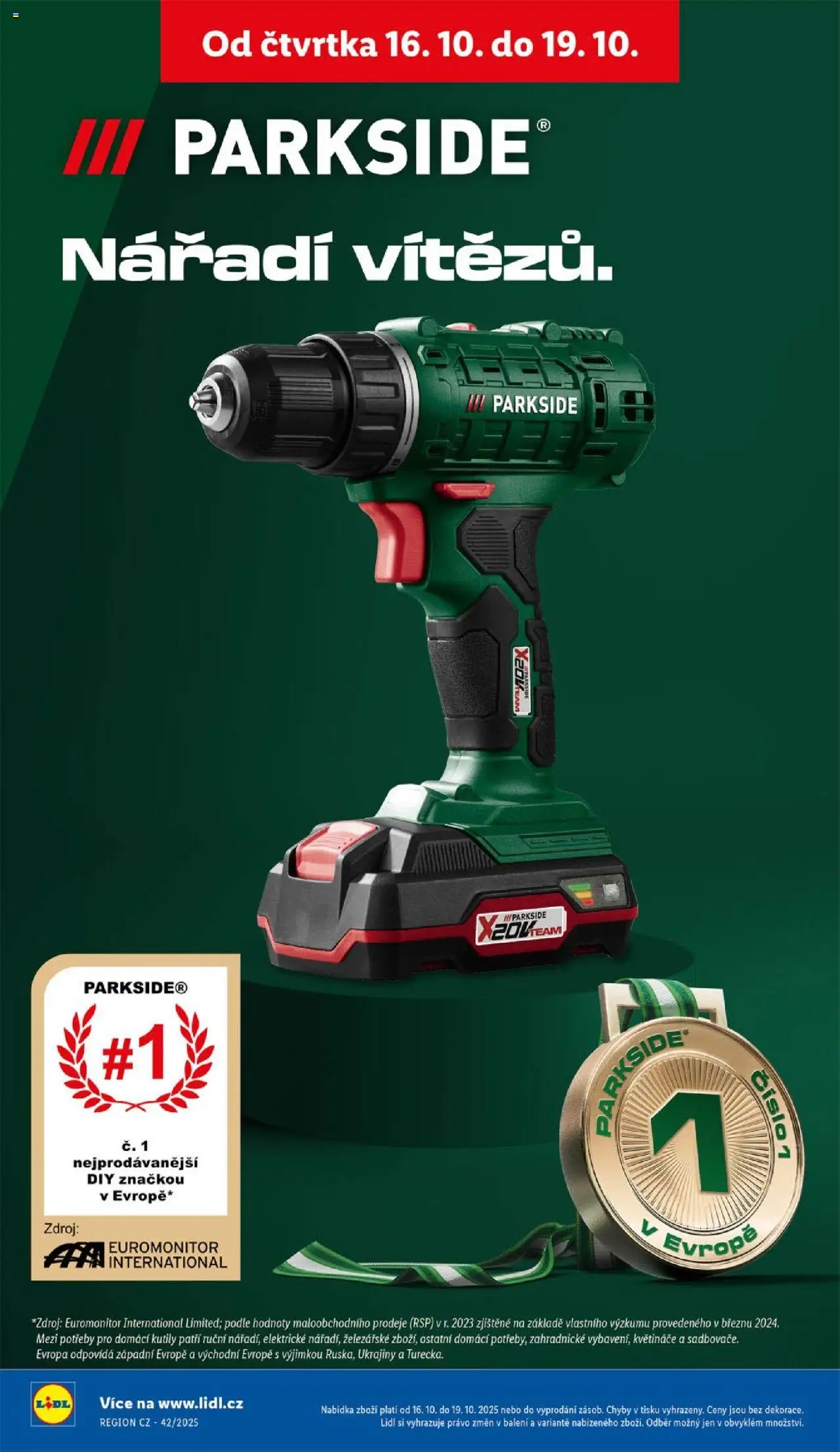 Lidl leták od 16.10.2025 | Strana: 52 | Produkty: Parkside, Květináče, Nářadí