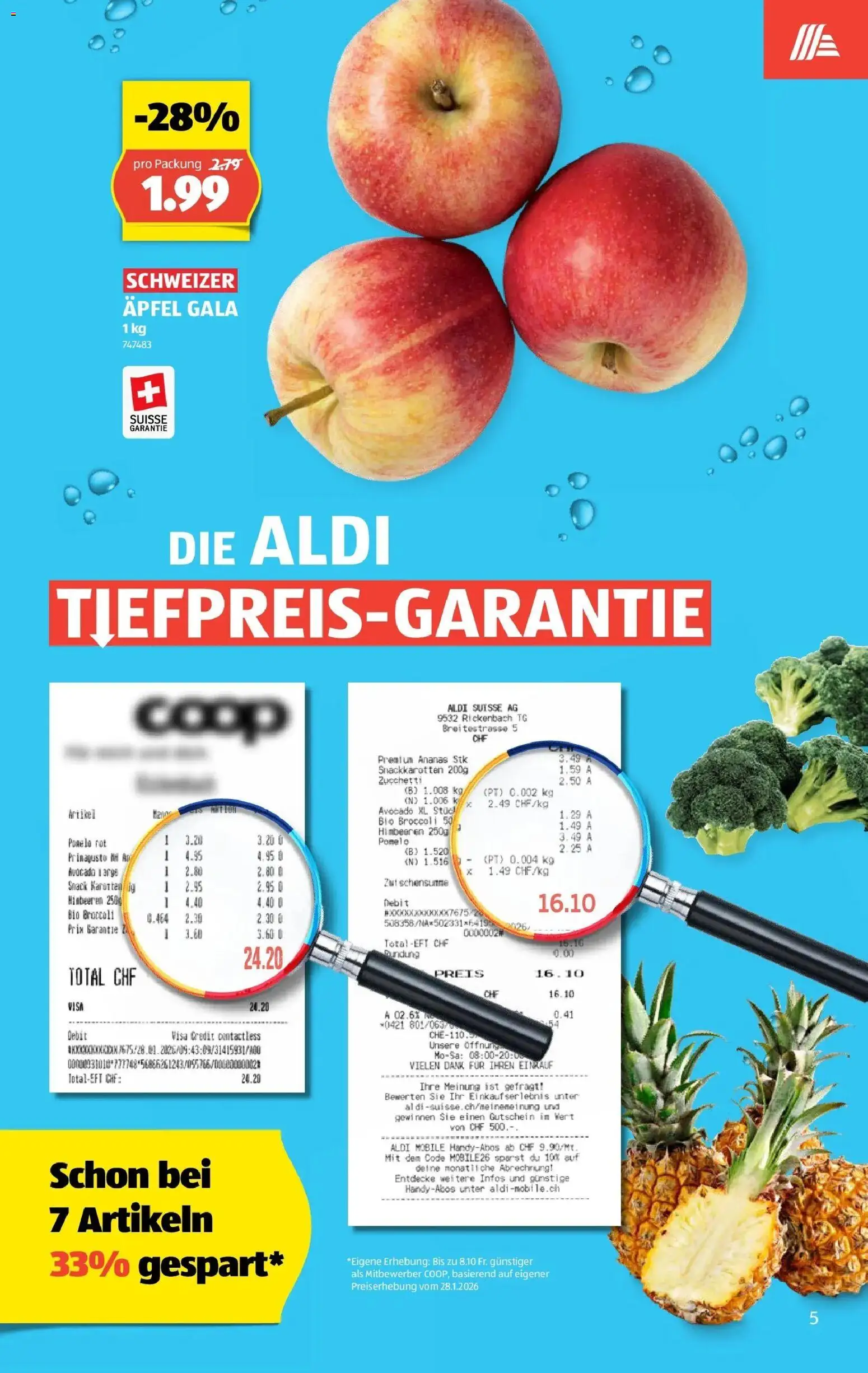 Aldi - Aldi Suisse: Wochenangebote – gültig ab 26.02.2026 | Seite: 5 | Produkte: Äpfel, Avocado, Ananas
