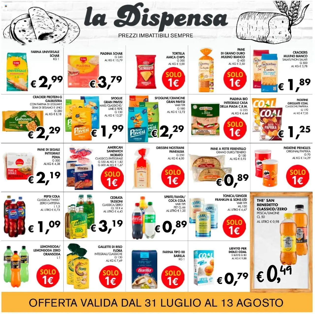 Volantino Coal del 31.07.2025 | Pagina: 18 | Prodotti: Riso, Farina, Lime, Coca Cola