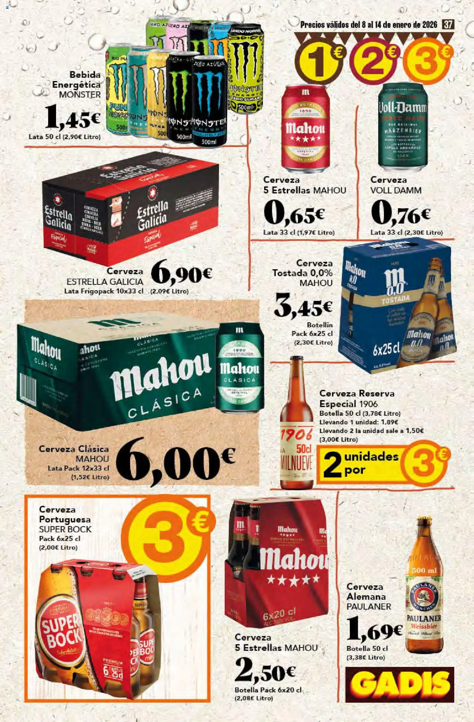 Gadis - folleto │ válido desde el 08.01.2026 | Página: 37 | Productos: Cerveza, Ρούτερ