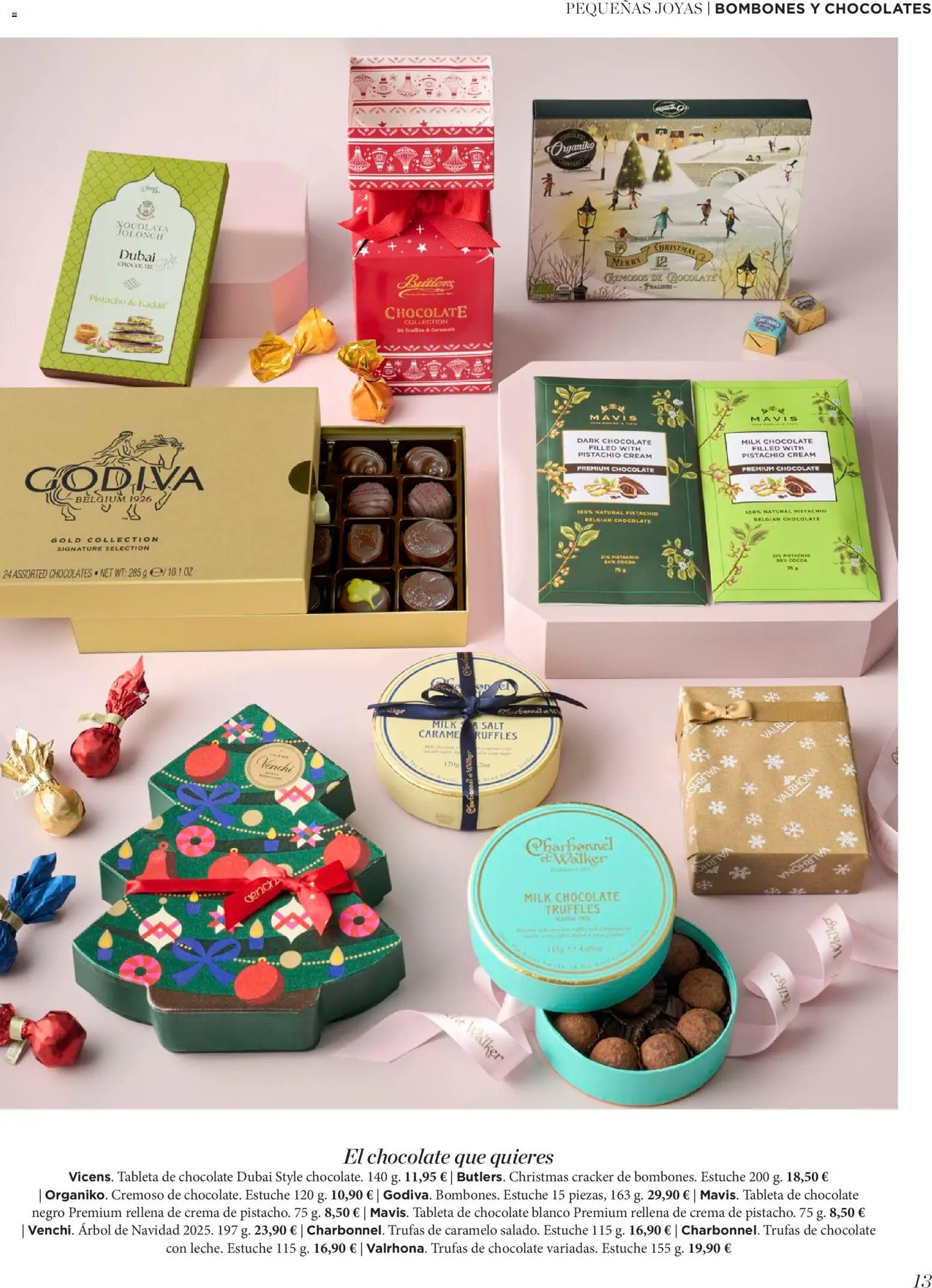 El Corte Inglés ofertas │ válido desde el 19.11.2025 | Página: 13 | Productos: Chocolate, Tableta, Crema