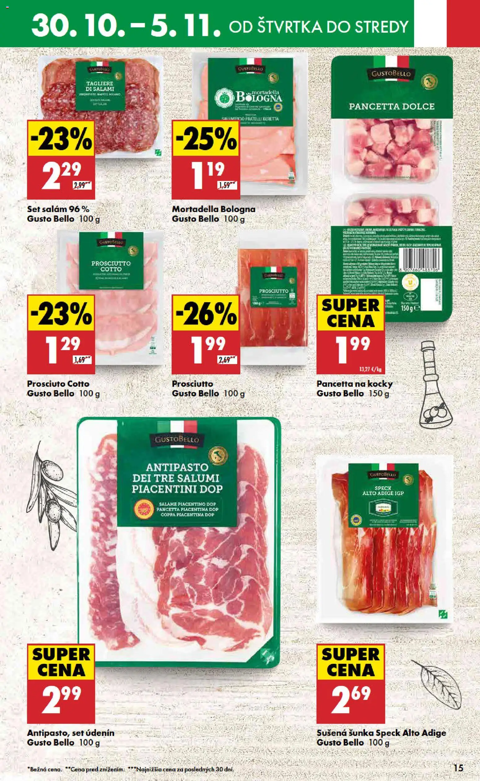 Nové Biedronka akcie – leták je platný od 30.10.2025 | Strana: 15 | Produkty: Šunka