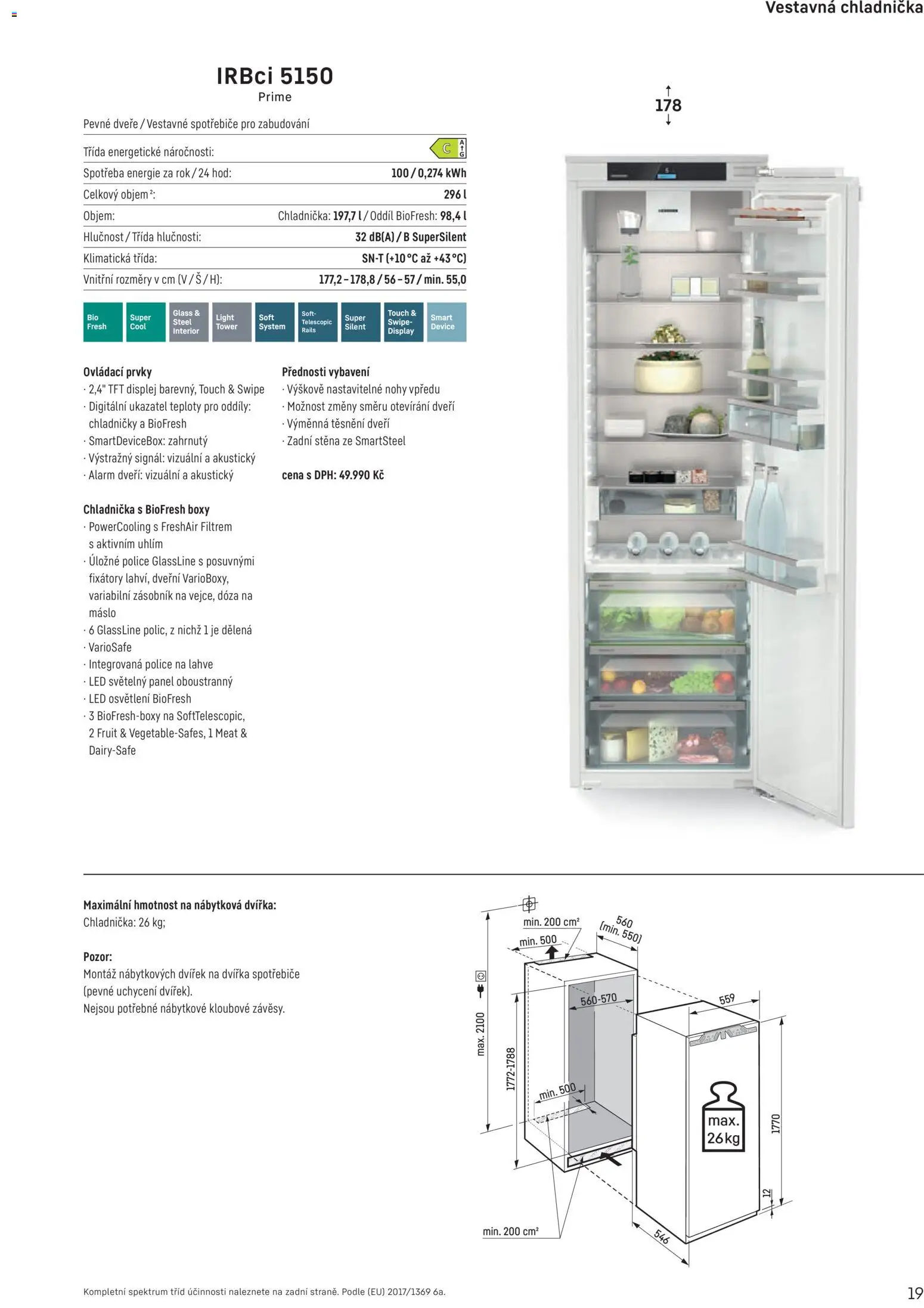Möbelix leták - Liebherr od 01.10.2025 | Strana: 19 | Produkty: Dóza na máslo, Máslo, Lahve, LED