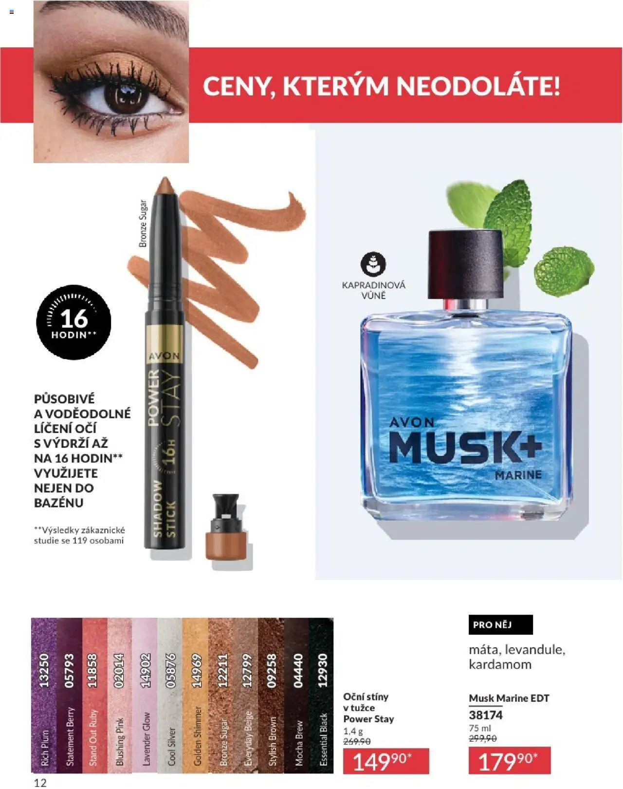 Avon katalog 6/2025 od 01.06.2025 | Strana: 12 | Produkty: Kardamom, Oční stíny