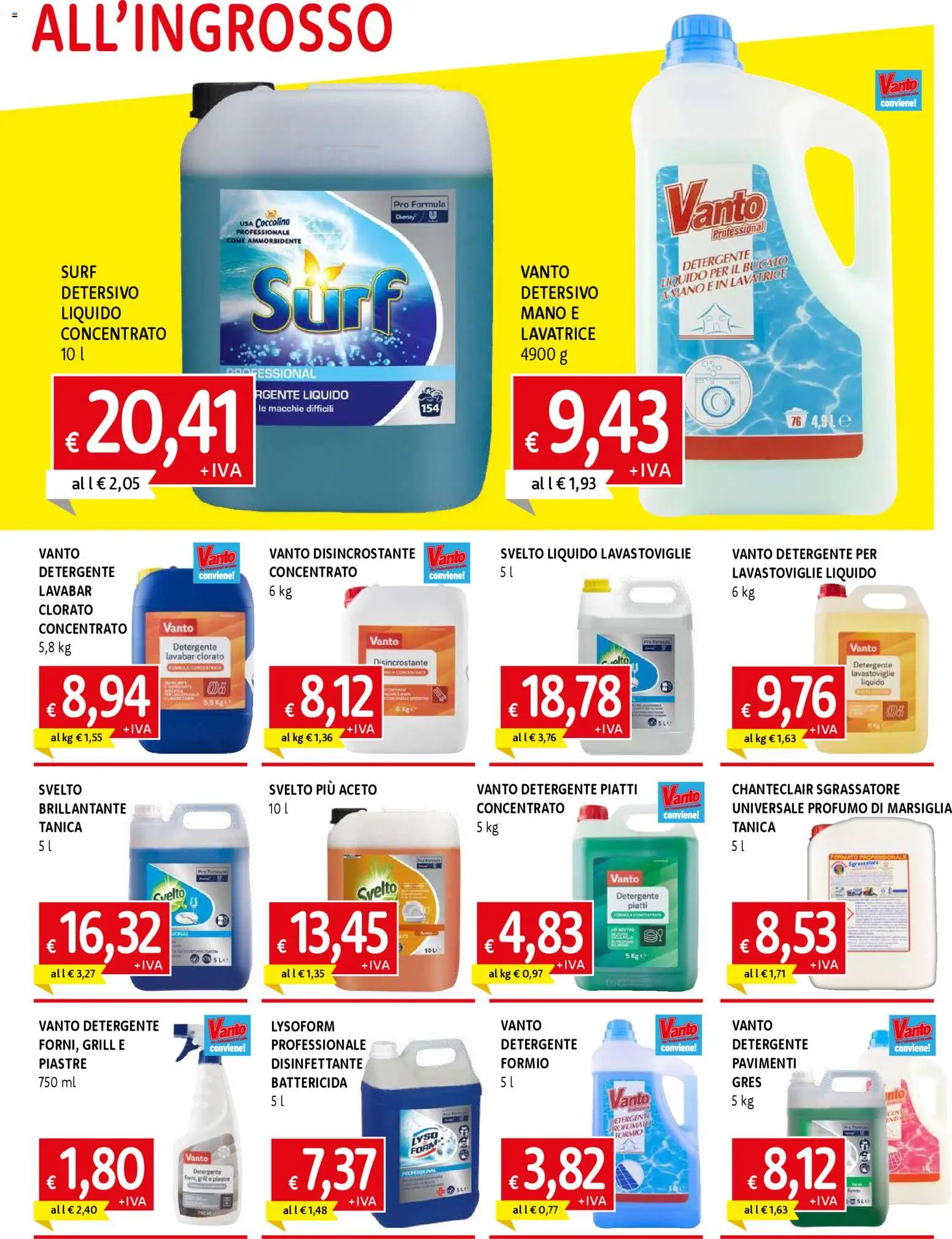 Volantino Famila del 26.02.2026 | Pagina: 7 | Prodotti: Ammorbidente, Sgrassatore, Lavatrice, Aceto