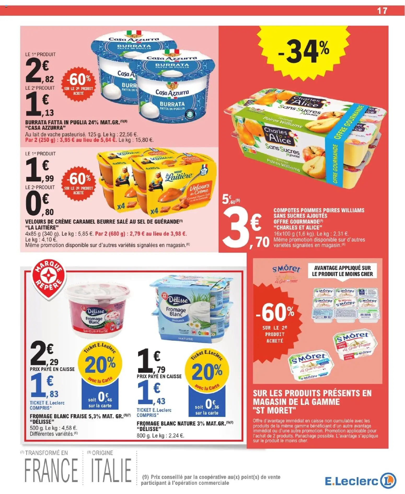 {H1} | Page: 17 | Produits: Fraise, Fromage blanc, Lait, Crème