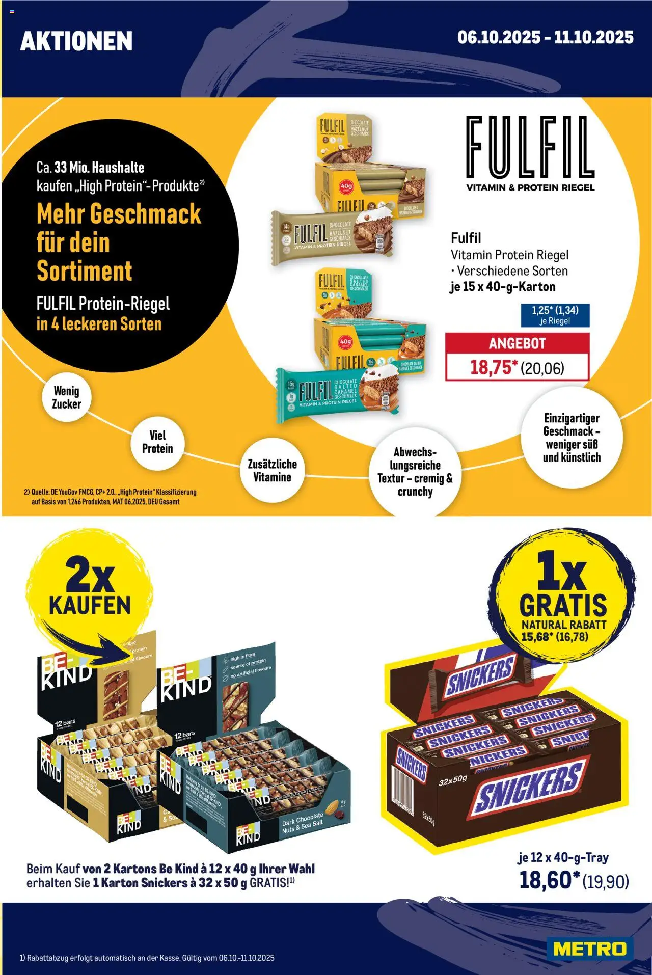 Metro  Wochen-Angebote Händler – gültig ab 06.10.2025 | Seite: 3 | Produkte: Snickers, Zucker