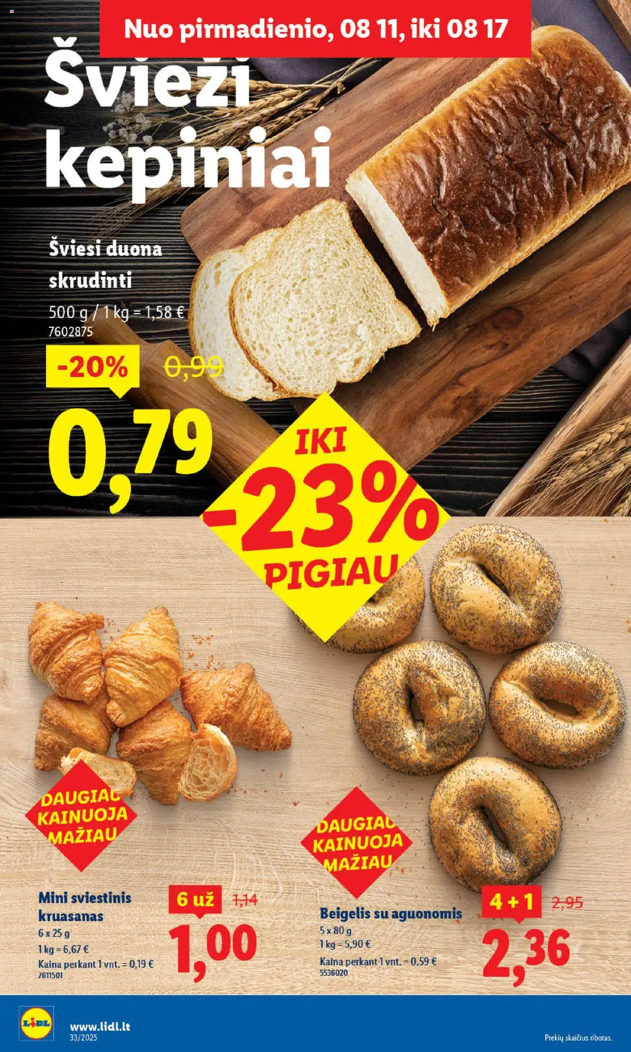 LIDL - Leidinys│galioja nuo 11.08.2025 | Puslapis: 6 | Prekių: Duona