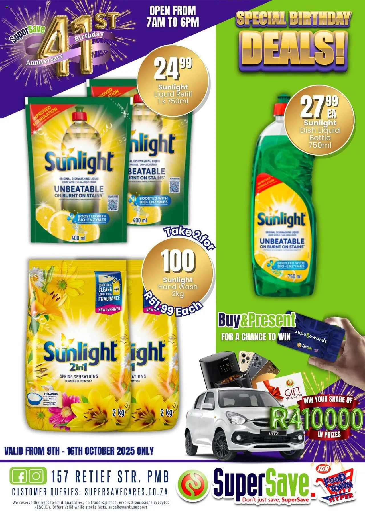 New Super Save catalogue – valid from 09.10.2025 | Page: 102 | Products: Light, Fragrance, Powder, Dishwashing liquid