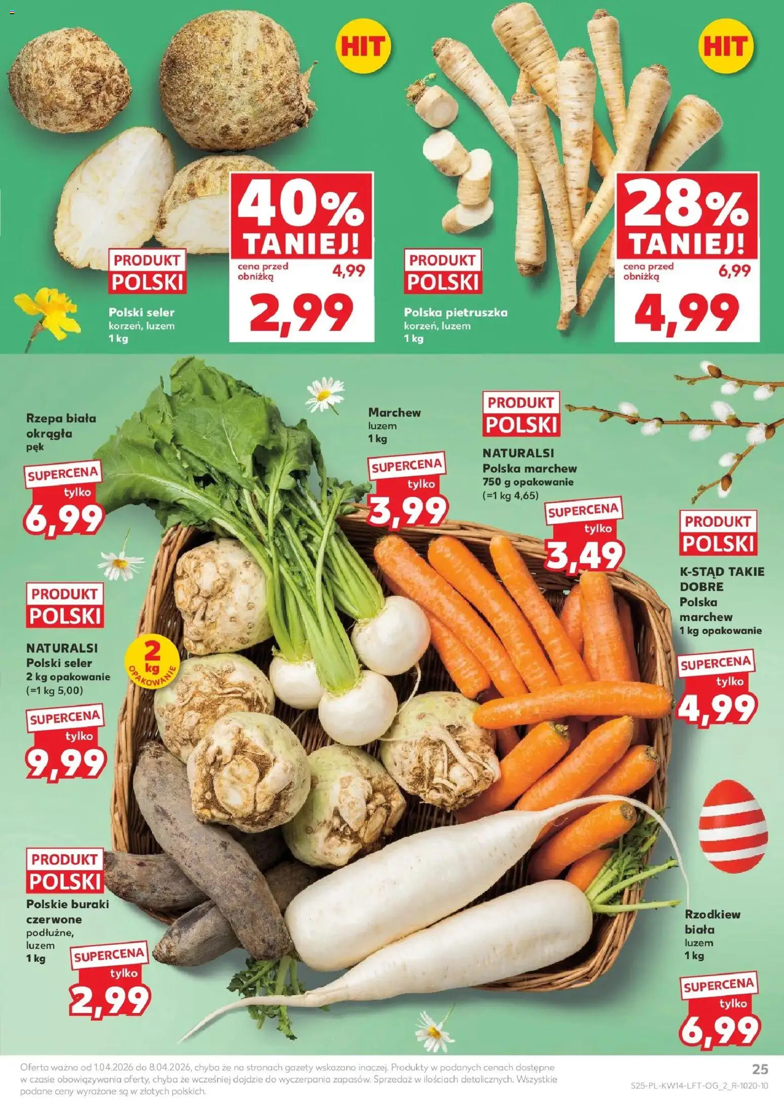 Kaufland gazetka od 01.04.2026 | Strona: 25 | Produkty: Pietruszka, Buraki