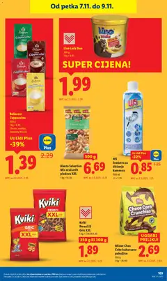 Kviki Pereci ili Gric XXL, 250 g ili 300 g - Pregled kataloga iz trgovine Lidl, vrijedi od 03.11.2025 | Stranica: 103