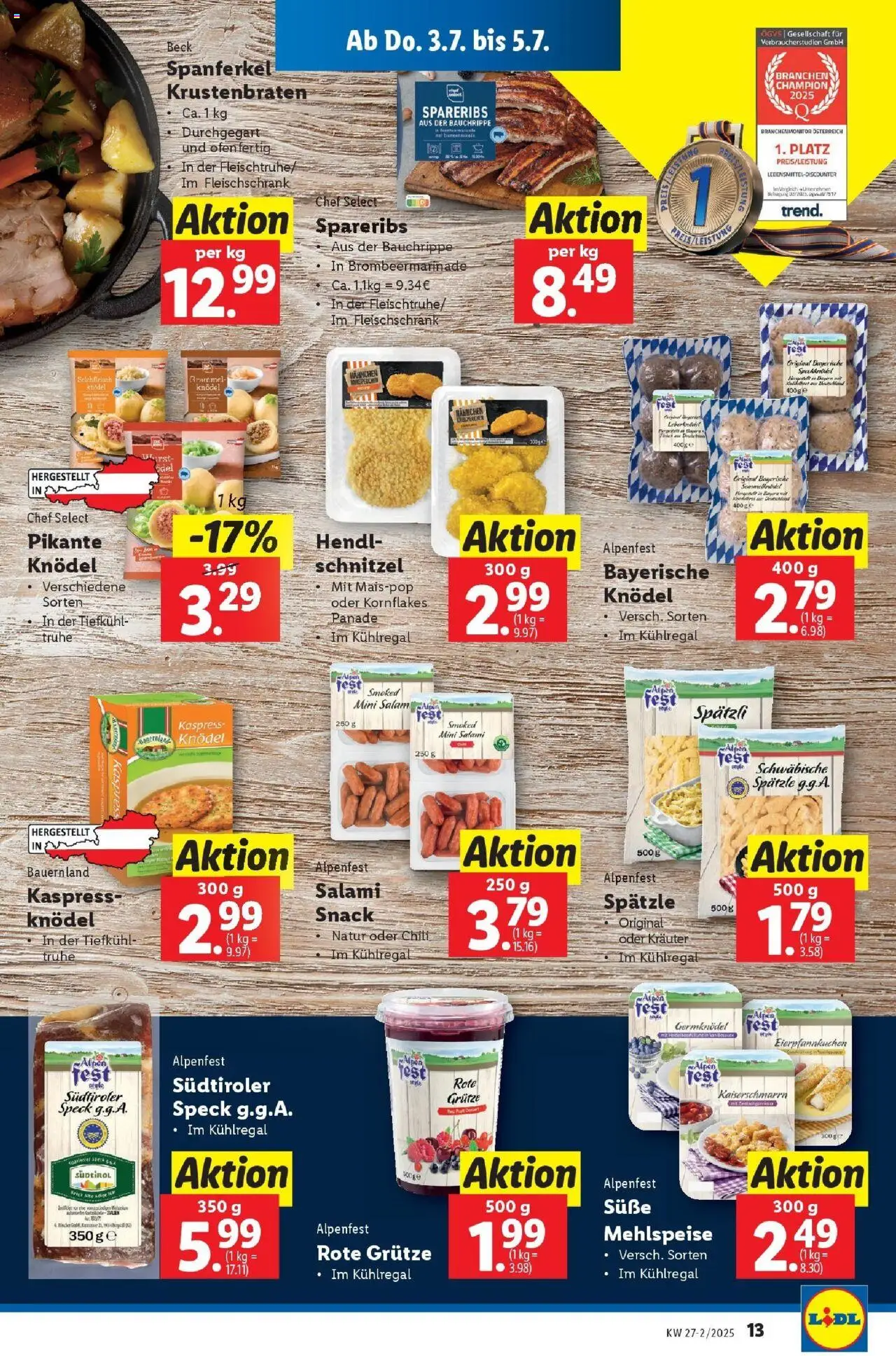 Lidl Flugblatt - Salzburg, Dornbirn, Jenbach gültig ab 02.07.2025 | Seite: 15 | Produkte: Chili, Ofen, Salami