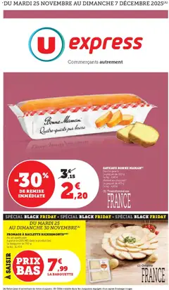 U Express - Prévisualisation de U Express - Les prix bas de la semaine valide à partir de 25.11.2025