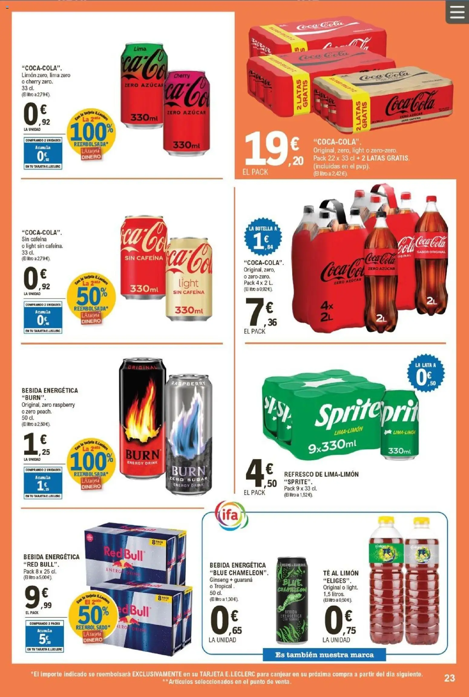 E.Leclerc folleto │ válido desde el 05.11.2025 | Página: 23 | Productos: Lima, Σφουγγαρίστρα, Té
