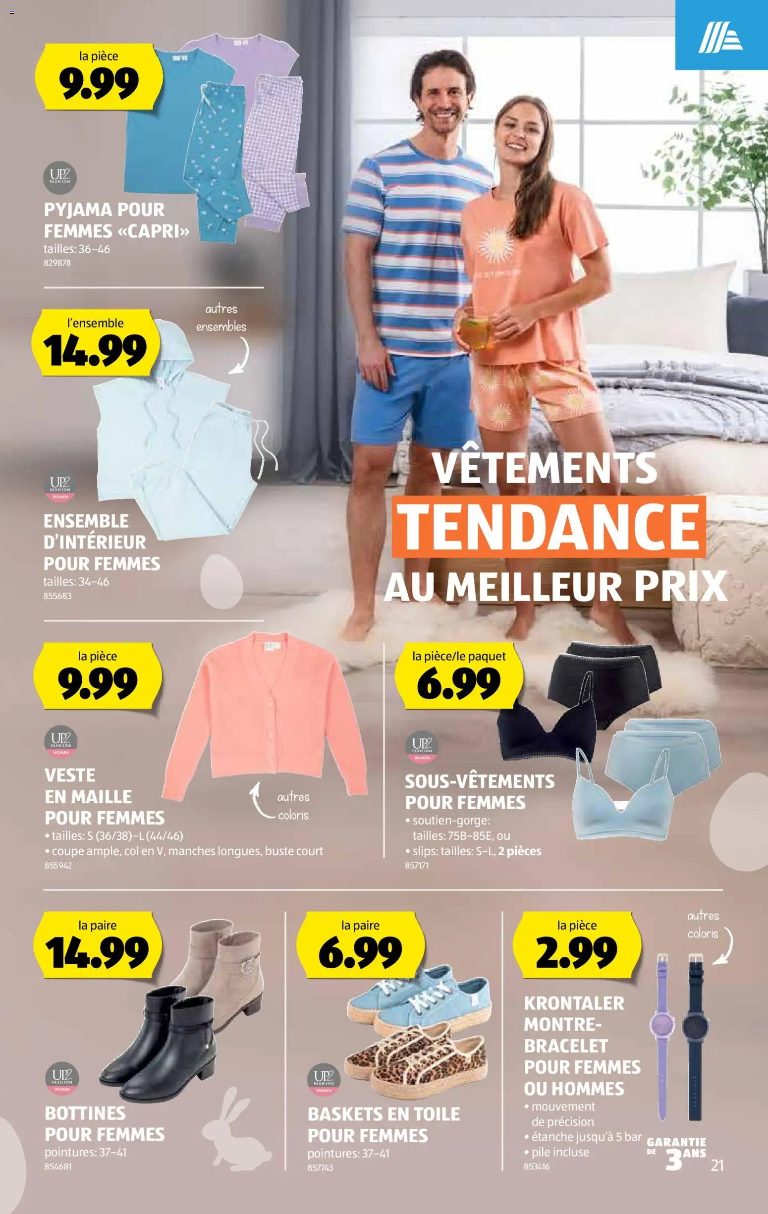 Aldi aktionen FR – gültig ab 02.04.2026 | Seite: 22 | Produkte: Pyjama