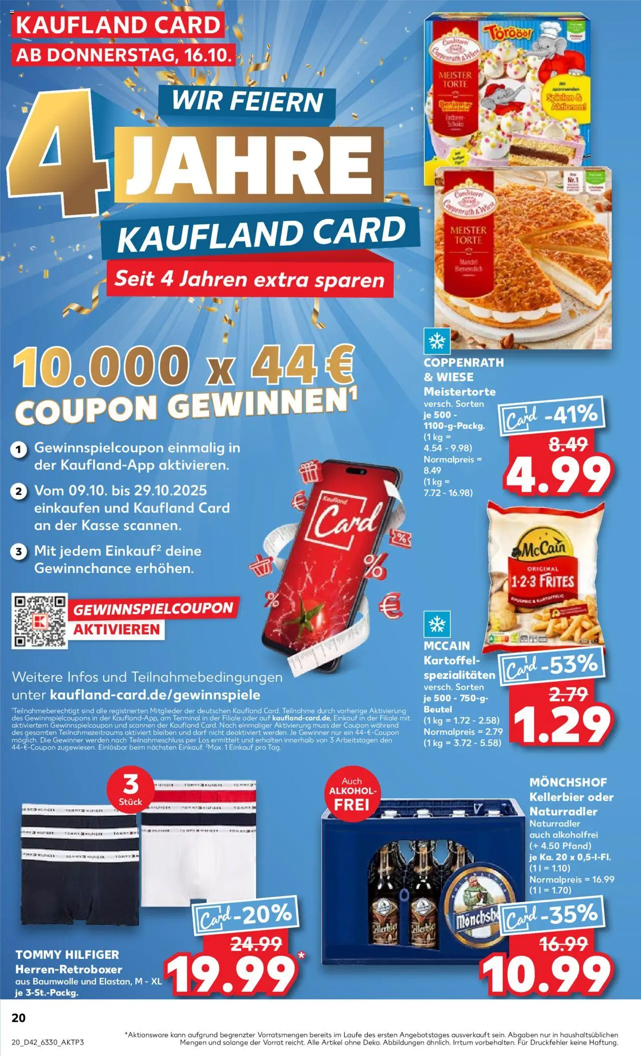 Kaufland prospekt Hamburg	 – gültig ab 16.10.2025 | Seite: 20 | Produkte: Monchshof, McCain