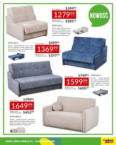 Pogląd oferty "Abra meble gazetka" - ważna od 01.04.2026 | Strona: 7 | Produkty: Sofa