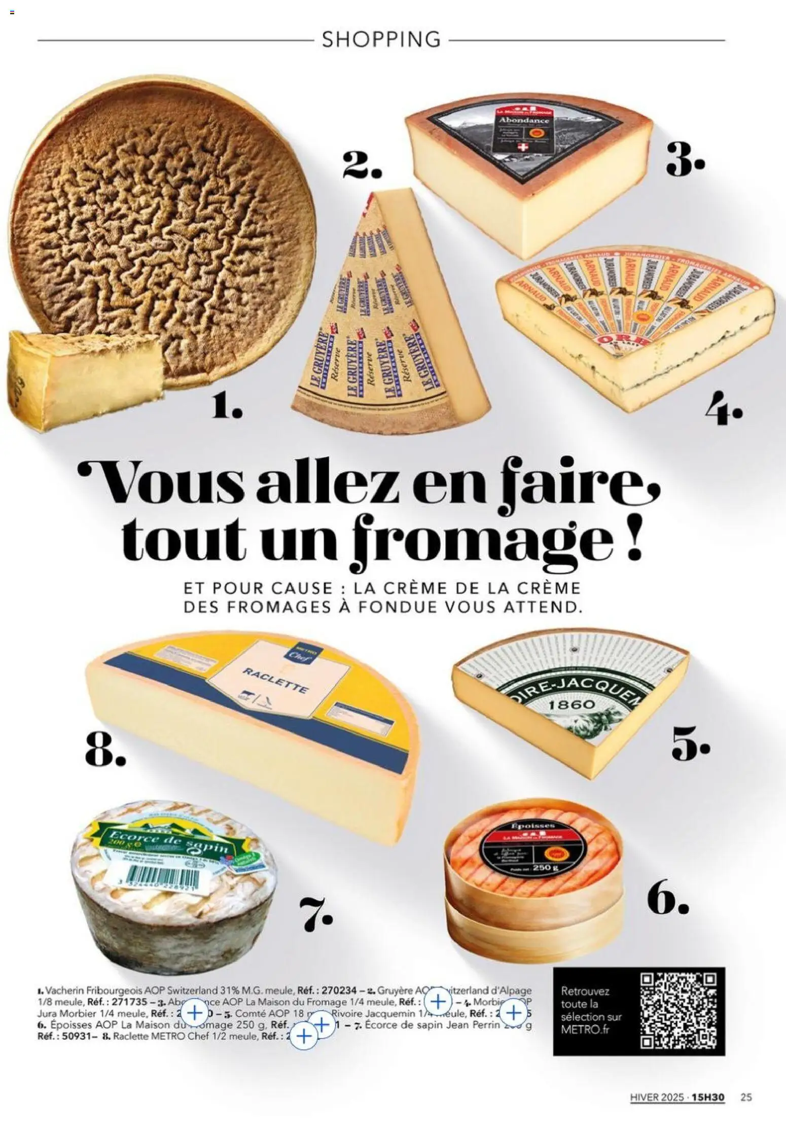 {H1} | Page: 25 | Produits: Raclette, Époisses, Fromage, Crème