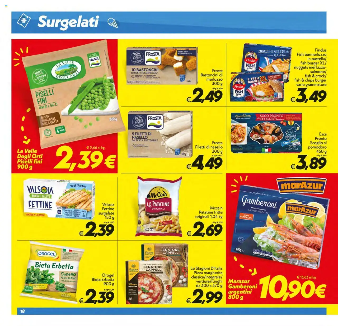 Volantino SuperConveniente del 12.08.2025 | Pagina: 18 | Prodotti: Pizza, Pesce, Merluzzo, Pomodoro