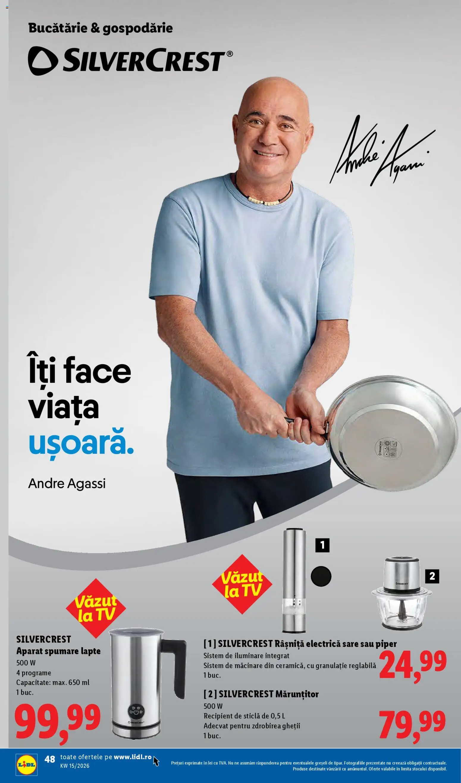 Noul catalog Lidl – valabil de la 06.04.2026 | Pagină: 48 | Produse: Bucătărie, Lapte, Sare, Piper
