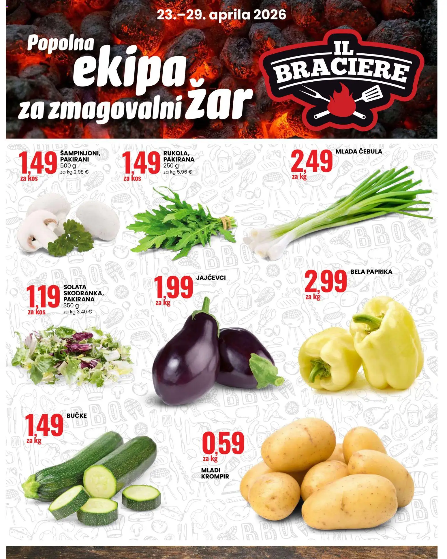 Novi Eurospin katalog ponudbe – veljaven od 23.04.2026 | Stran: 2 | Izdelki: Paprika, Zar, Solata, Cebula