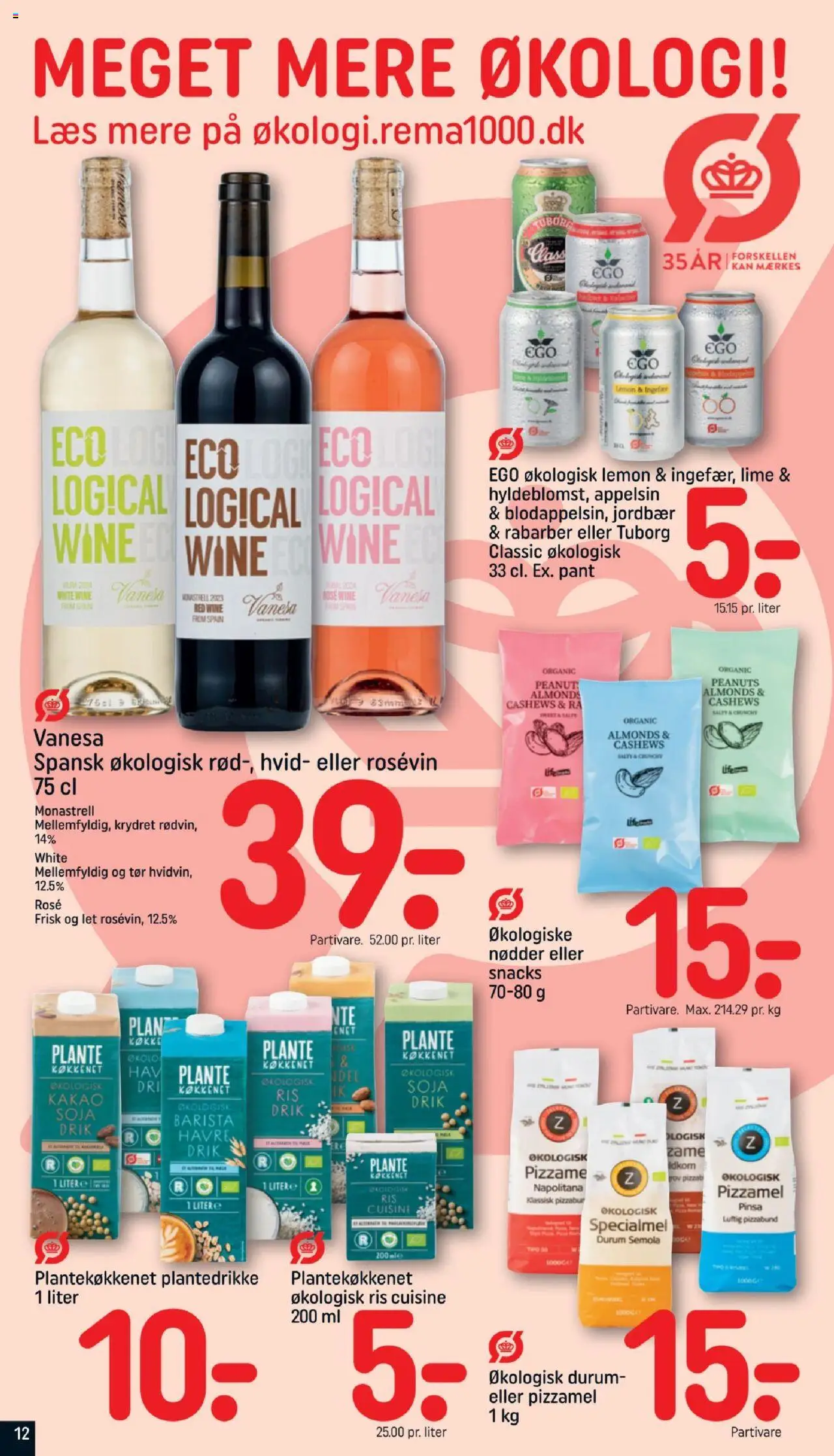 Rema 1000 Tilbudsavis gyldig fra 06.07.2025 | Side: 12 | Produkter: Rabarber, Ris, Jordbær, Lime