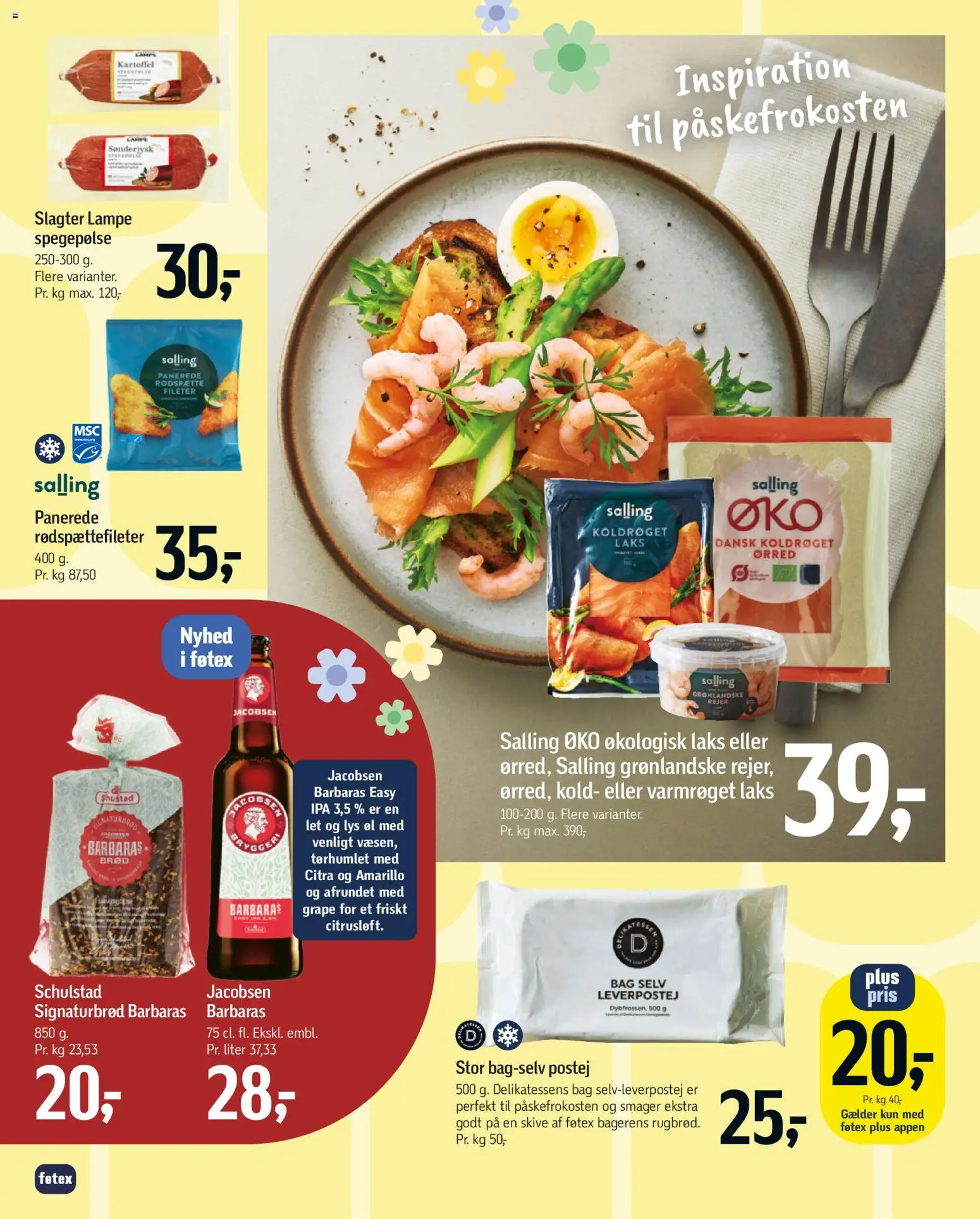 Føtex tilbudsavis – gyldig fra 20.03.2026 | Side: 33 | Produkter: Øl, Spegepølse, Lampe, Leverpostej